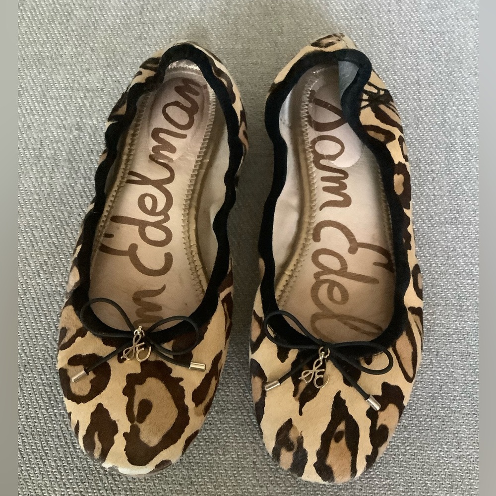 Sam Edelman Felicia Leopard Print Ballet Flat 4.5